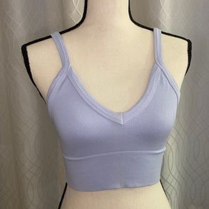 Seamless ribbed cropped tank top - One Size (new with tags)